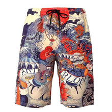 Men's Beach Printed Seaside Sports Shorts
