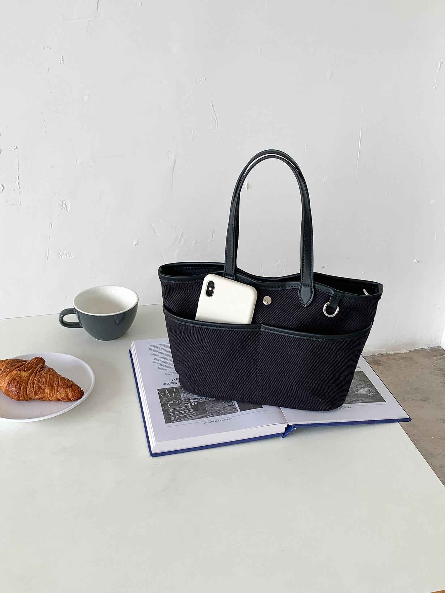 Korean-style Tote Canvas Bag Spacious Stylish For Work