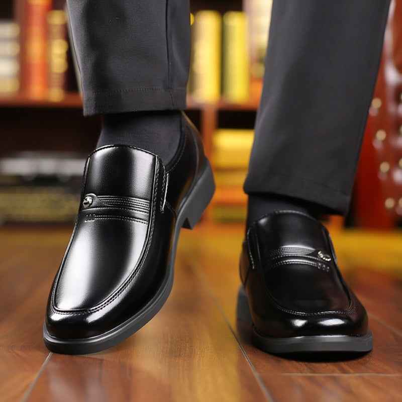 Spring Men's Leather Shoes  Plus-size