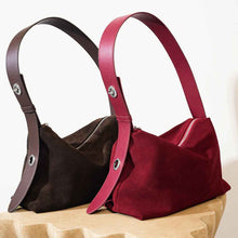 Womens Genuine Leather Bag High-Gloss Matte Cowhide Tote