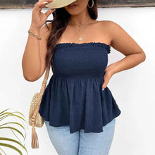 Solid-color Ruffled Off-shoulder Womens Clothing