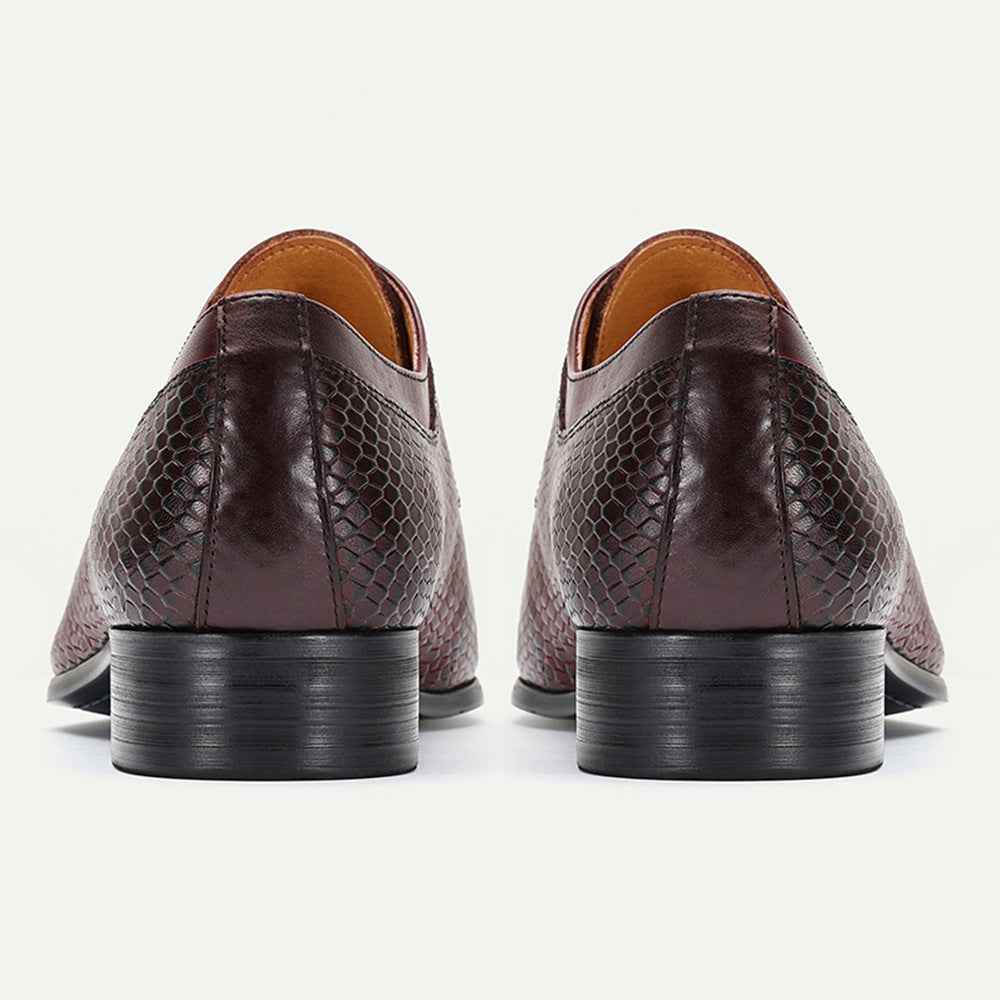 Pointed-toe Four-season Men's Business Casual Leather Shoes