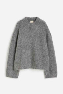Round Neck Solid Color Long Velvet Sweaters Top