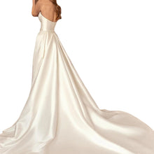 Satin Sheath Sexy Backless High Waist Slimming Trailing Two-way Detachable by Mirlaine Univers
