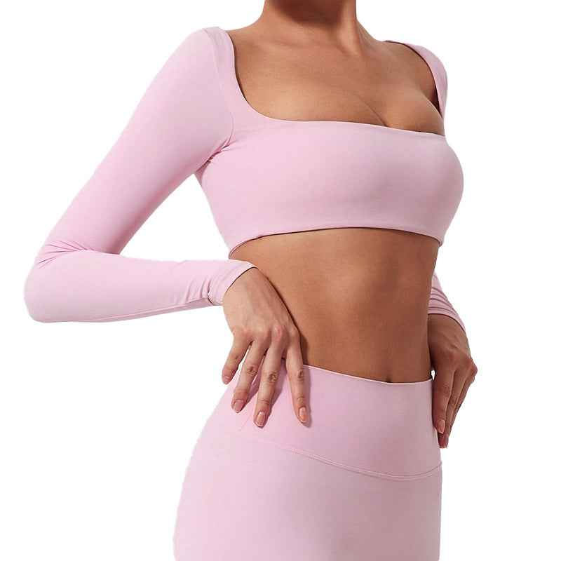 Yoga Long Sleeve Outdoor Running Fitness Sports Top