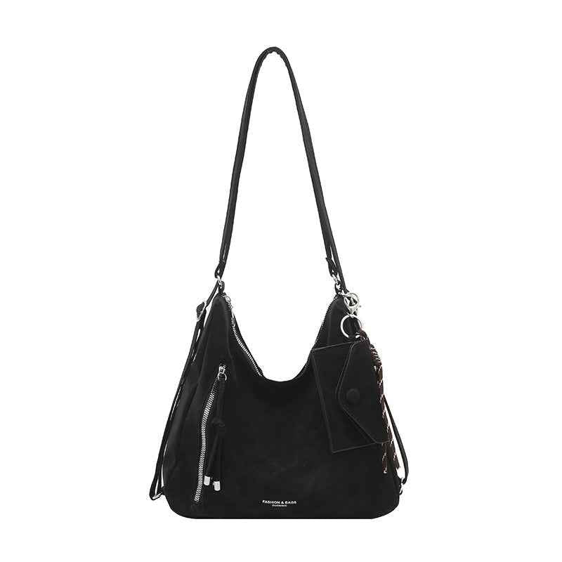 Retro Matte Relaxed-style Commuter Shoulder Bag