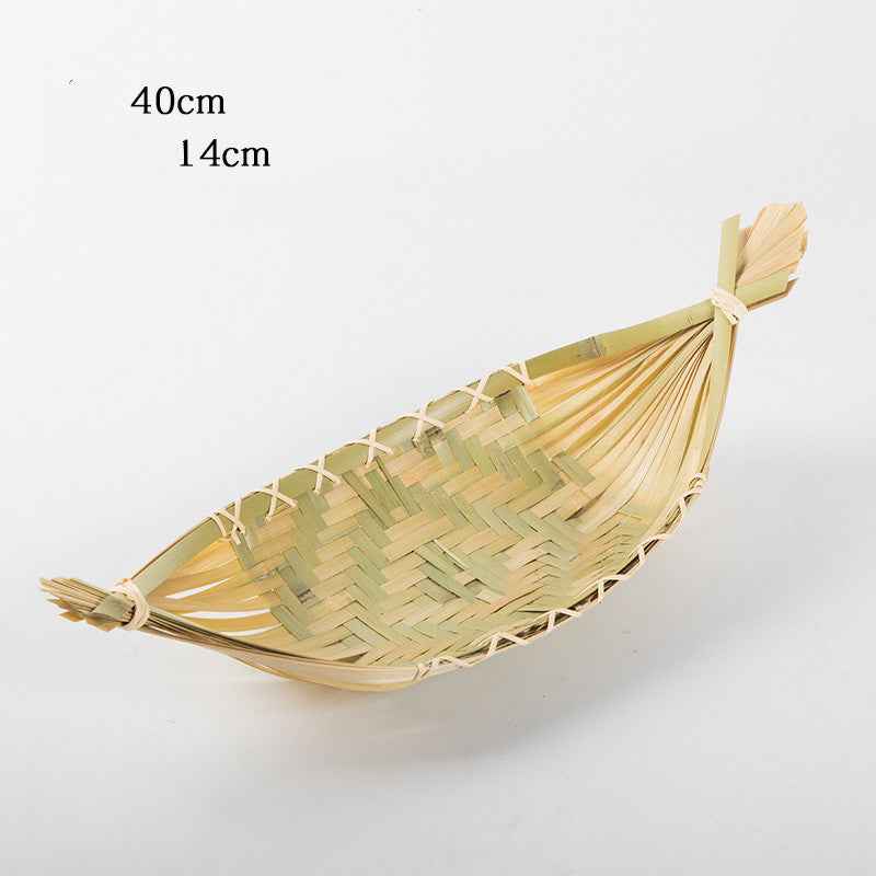 Hand-woven Mini Fruit Basket Grid Small Bamboo Basket Fruit Basket Small Basket