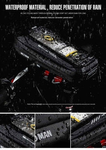 Hard-shell Handlebar Bag For Touchscreen Phones Designed For Cycling