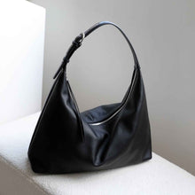 Versatile Leather Commuter Tote Shoulder Bag