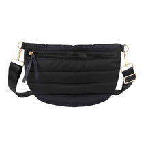 Womens Casual Quilted Solid-Color Down Waist Bag Shoulder Bag by Mirlaine Univers
