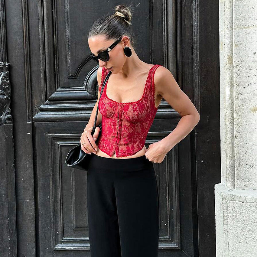 Women's Sexy Fashionable Lace Elegant Camisole by Mirlaine Univers Women's Sexy Fashionable Lace Elegant Camisole Mirlaine Univers womens-sexy-fashionable-lace-elegant-camisole 0 Women's Sexy Fashionable Lace Elegant Camisole Mirlaine Univers Women's Sexy Fashionable Lace Elegant Camisole