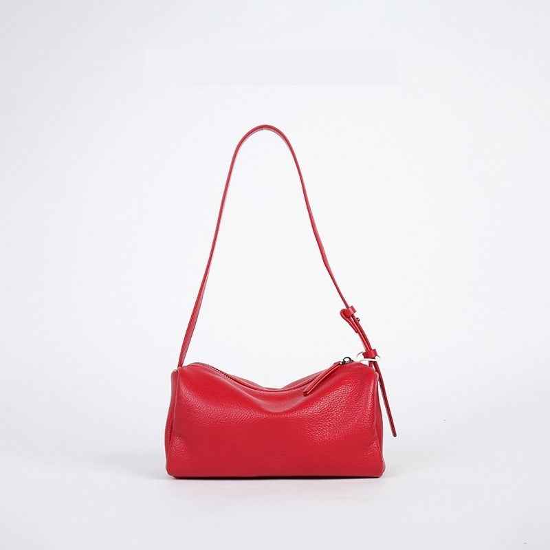 Crossbody Bag Minimalist Design Top Grain Leather Shoulder Bag