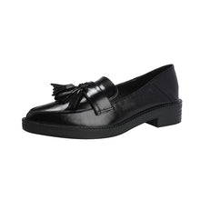 Pointed-toe Slip-on Tassel Shoes In Plus Sizes For Women by Mirlaine Univers