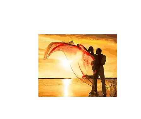 Digital oil painting wholesale frameless Diy figures