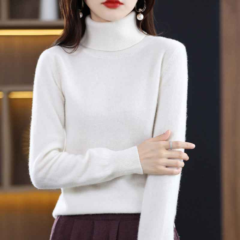 Women's Loose-Fit Autumn Winter Knitted Turtleneck Sweater