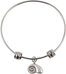 Emerald Park Jewelry Nautilus Sea Shell Fancy Bangle by Emerald Park Jewelry