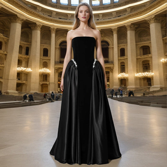 Design A Strapless Maxi Dress For Women by Mirlaine Univers