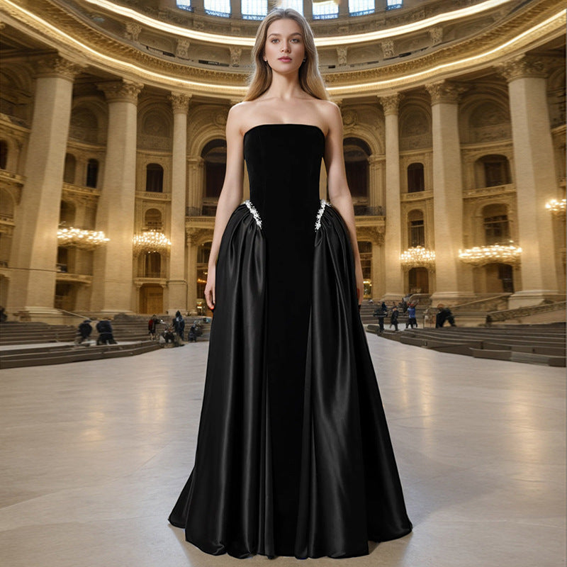 Design A Strapless Maxi Dress For Women by Mirlaine Univers