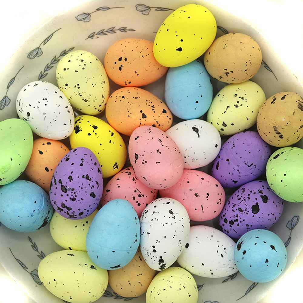 Color Simulation Quail Eggs 3X2 Simulation Foam Bird Eggs 1.8X1.5 Decoration Supplies