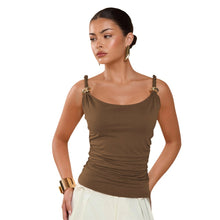 Womens Fitted Top With Metal Ring Detailing And Thin Shoulder Straps by Mirlaine Univers Womens Fitted Top With Metal Ring Detailing And Thin Shoulder Straps Mirlaine Univers womens-fitted-top-with-metal-ring-detailing-and-thin-shoulder-straps 0 Womens Fitted Top With Metal Ring Detailing And Thin Shoulder Straps Mirlaine Univers Womens Fitted Top With Metal Ring Detailing And Thin Shoulder Straps