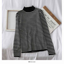 Sweaters Women Knitting Striped Student Elegant
