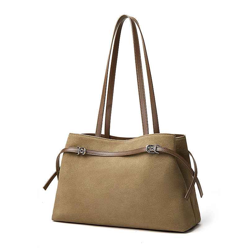 Versatile High-capacity Suede Retro Totecrossbody Bag