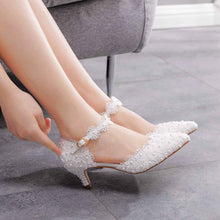 Pointed Toe Low Heel Large Size Sandals For Women