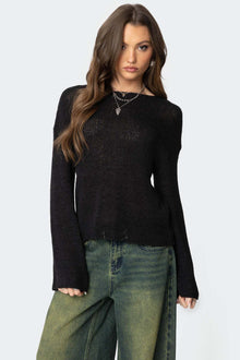 Casual All-match Pullover Crewneck Sweater by Mirlaine Univers