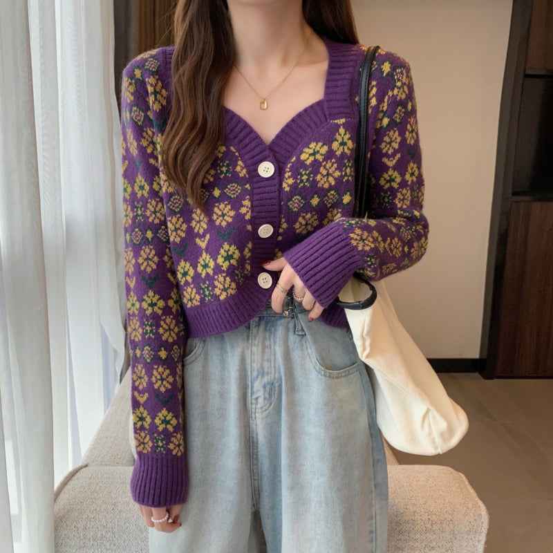Sweater Jacket Women's Design Sense Niche Outside Wear Sweaters