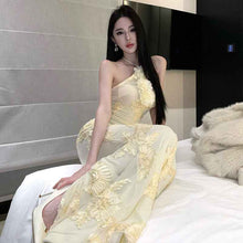 Long Mesh Gown Elegant Birthday Party Dress For Ladies