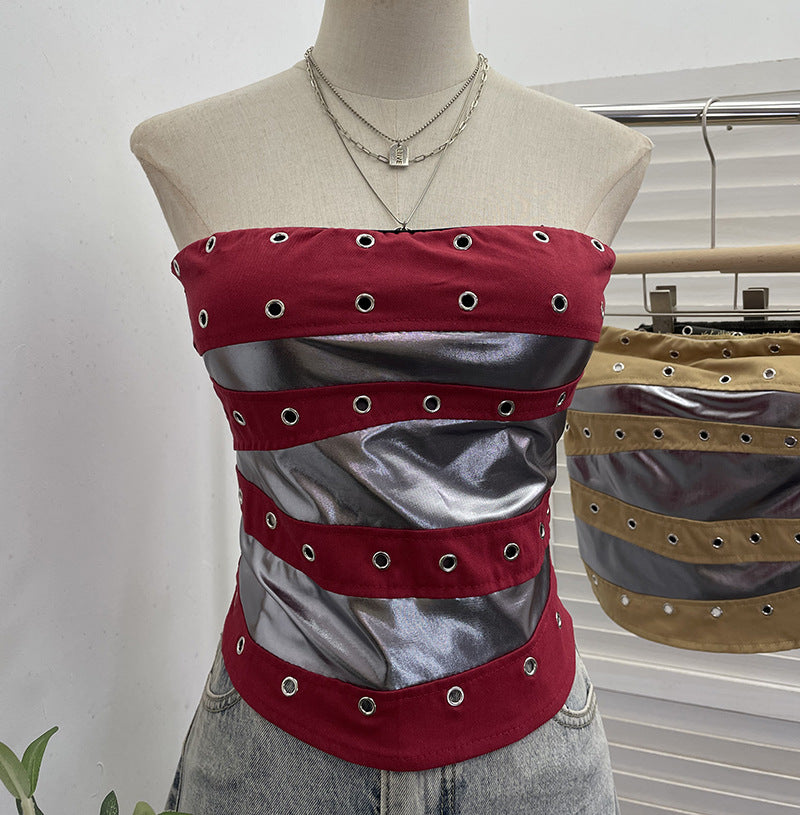 Popstar Festival Outfit Patchwork Bra-Padded Tube Top Short Sleeveless Top by Mirlaine Univers Popstar Festival Outfit Patchwork Bra-Padded Tube Top Short Sleeveless Top Mirlaine Univers popstar-festival-outfit-patchwork-bra-padded-tube-top-short-sleeveless-top 0 Popstar Festival Outfit Patchwork Bra-Padded Tube Top Short Sleeveless Top Mirlaine Univers Popstar Festival Outfit Patchwork Bra-Padded Tube Top Short Sleeveless Top