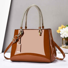 Fashionable Patent Leather Glossy Handbag Large-Capacity Casual Shoulder Crossbody Bag