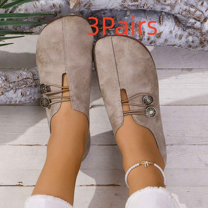 Ins Sandales à enfiler à bout carré Chaussures plates souples de mode estivale pour femmes