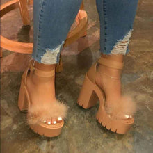 Fashion Thick-heeled High-heeled Sandals Women