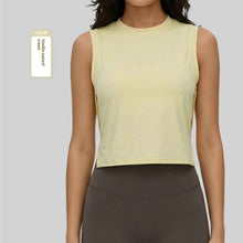 Sleeveless Womens Cropped Loose-fitting Yoga Toplightweight Breathable And Casual