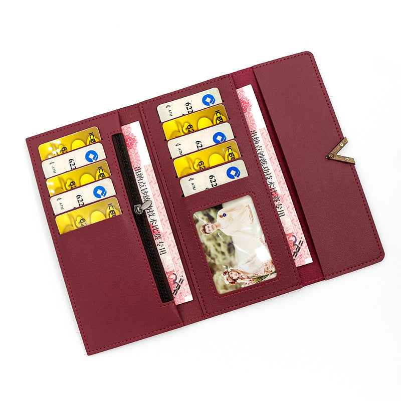 Fashionable Simple Long Wallet For Women