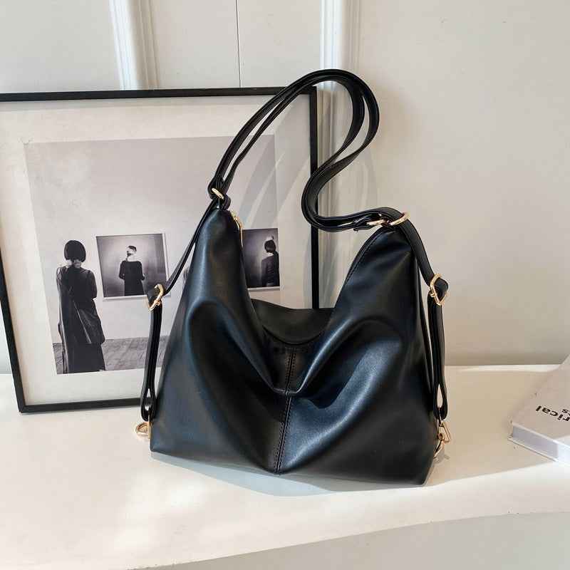 PU-textured Vintage Shoulder Bag For Women Niche Design With A Premium, High-end Vibe