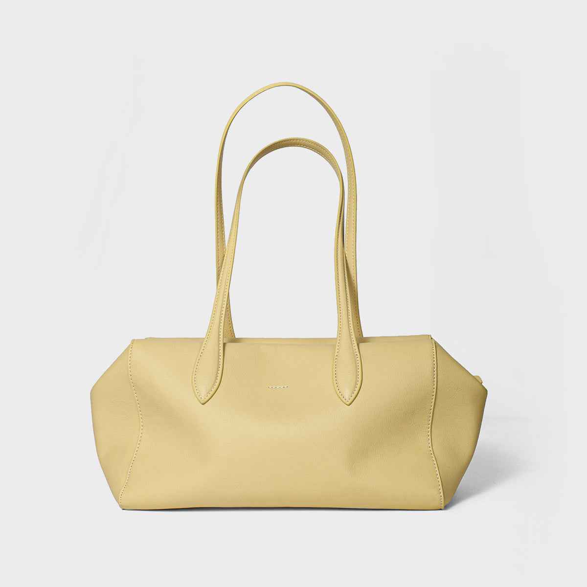Womens Solid-Color High-Capacity Simple Commuter Tote Bag