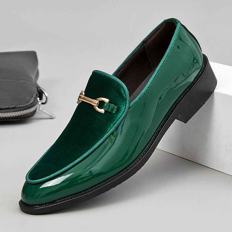 Patent Leather Shiny Shoes Lightweight Trendy Versatile Casual