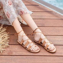 Roman Flip Flops Brown Sandals For Women Summer Fairy Style