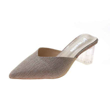 Women Crystal Heel Sandals And Slippers