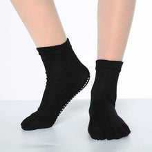 Women's Pure Cotton Dispensing Non-slip Yoga Five Finger Socks