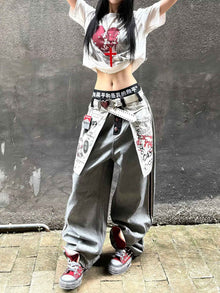 Loose Casual Denim Jeans With A Punk Edgeperfect For A Tomboy Or Edgy Cowgirl Look