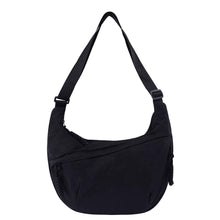 Womens Simple High-Capacity Nylon Crossbody Bag