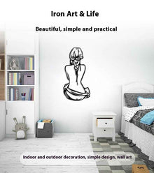 Simple Beauty Line Three-Dimensional Hollow Wall Metal Decoration
