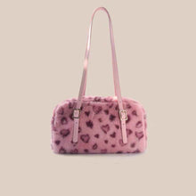Womens Versatile Furry Shoulder Tote Bag