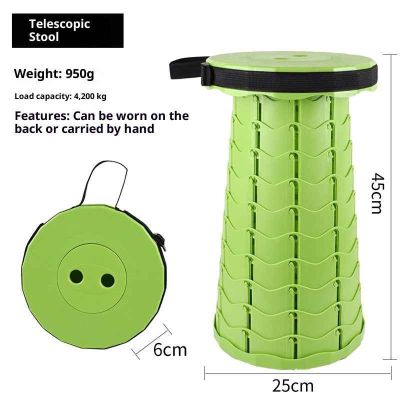 Outdoor Portable Travel Adjustable Telescopic Stool
