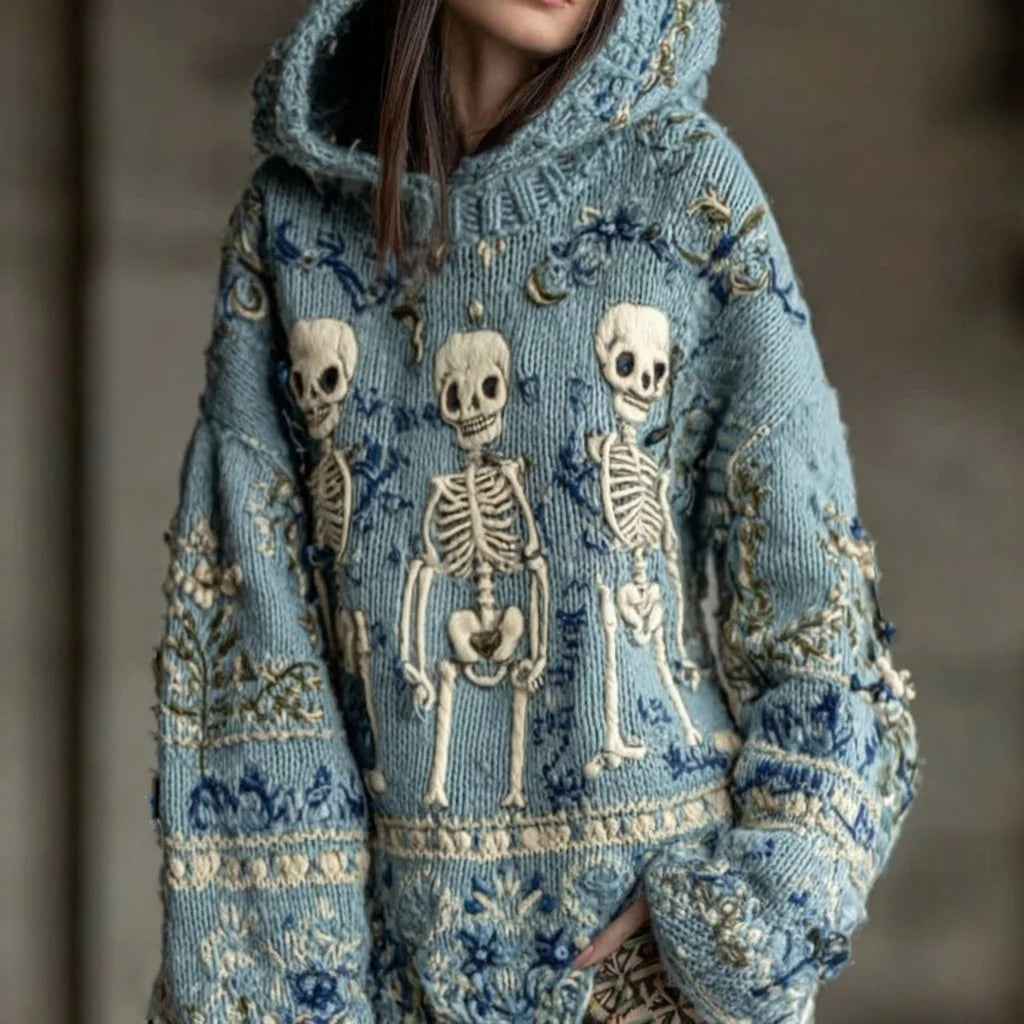 Halloween Hat Long Sleeve Sweater Women's Clothing