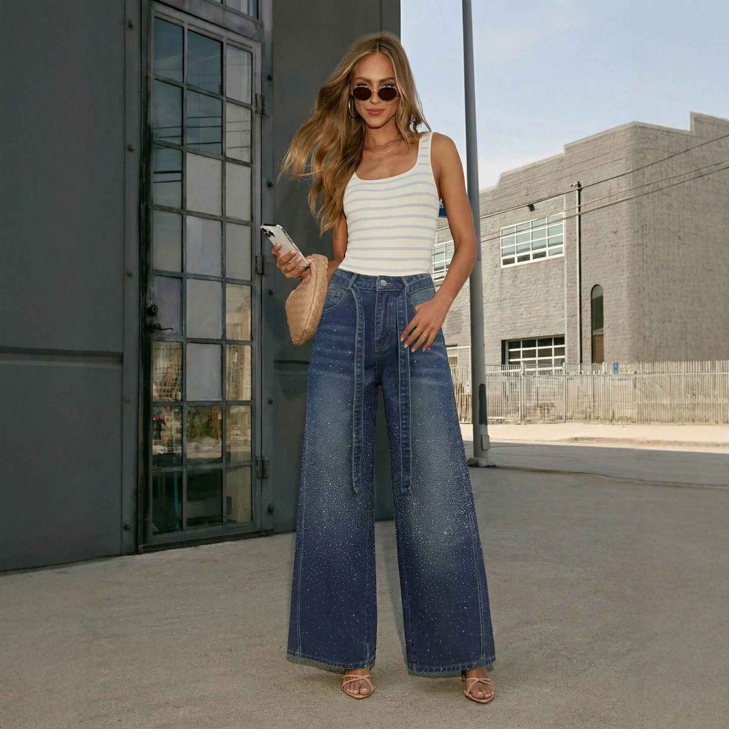 Women's Loose-fit High-waist Wide-leg Jeans