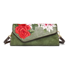 Chinese-style Shoulder Bag With A Rich Opulent Floral Design by Mirlaine Univers